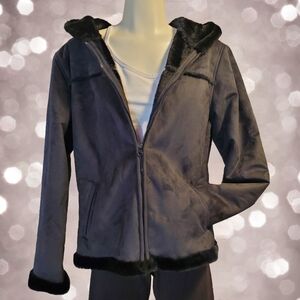 Brody Black Faux Fur Jacket - Size‎ Medium